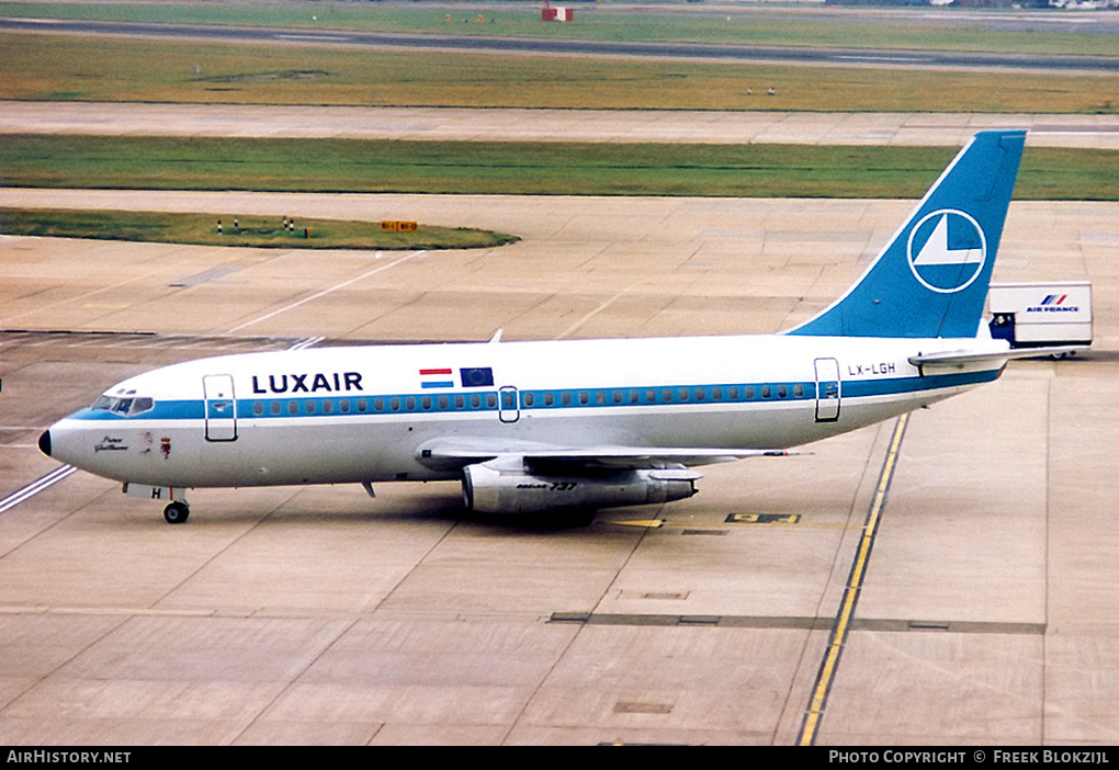 Aircraft Photo of LX-LGH | Boeing 737-2C9/Adv | Luxair | AirHistory.net #357771