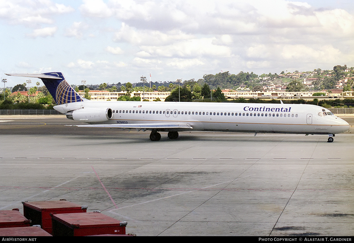 Aircraft Photo of N76823 | McDonnell Douglas MD-82 (DC-9-82) | Continental Airlines | AirHistory.net #357782
