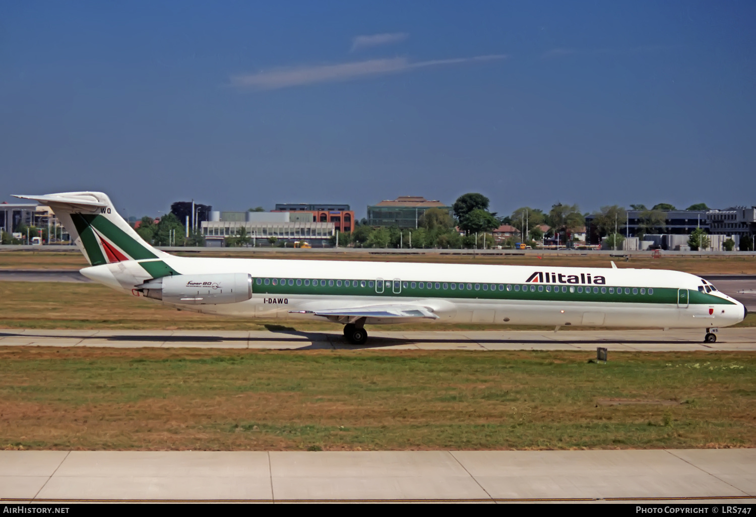 Aircraft Photo of I-DAWQ | McDonnell Douglas MD-82 (DC-9-82) | Alitalia | AirHistory.net #357820