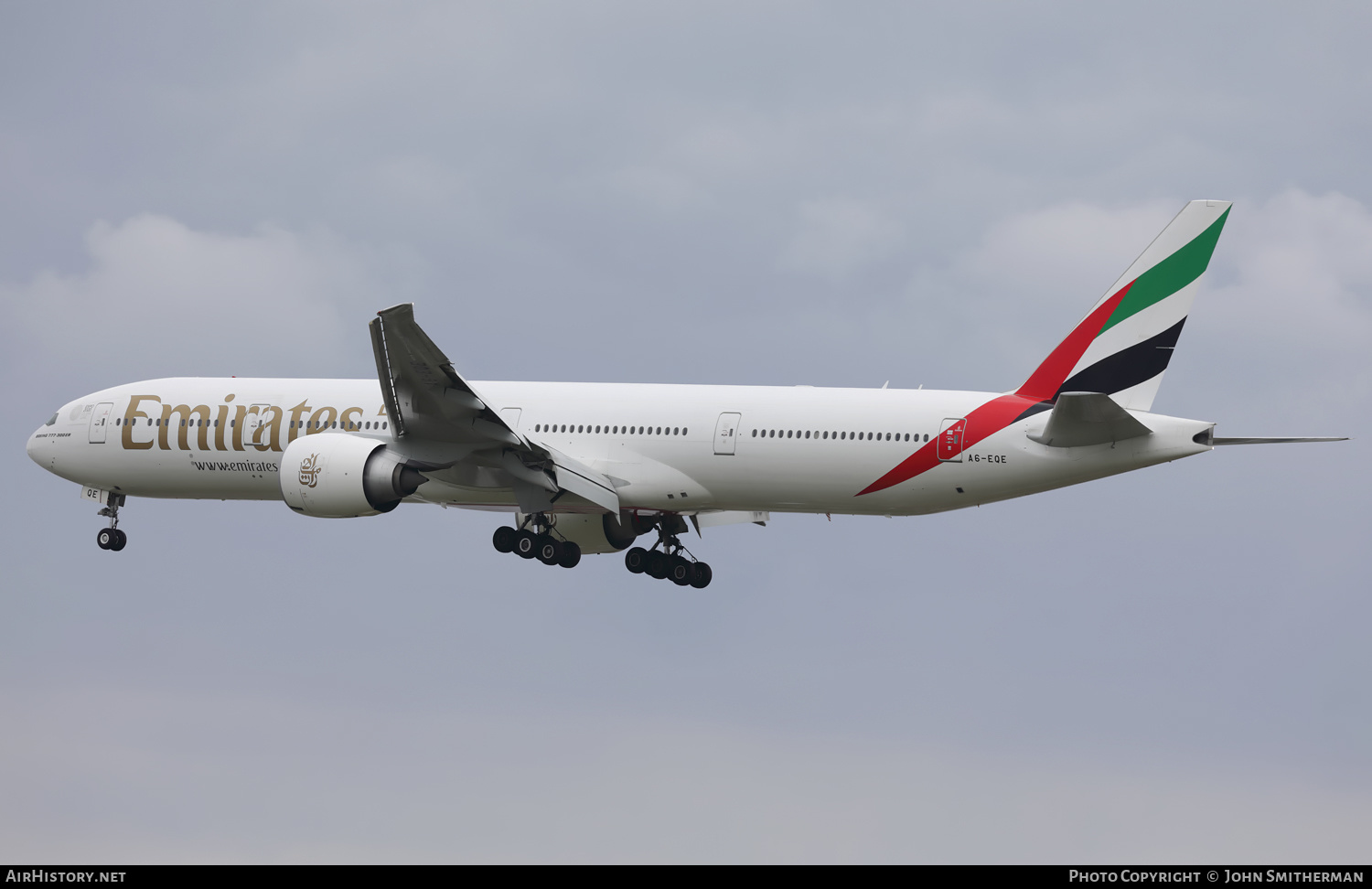 Aircraft Photo of A6-EQE | Boeing 777-300/ER | Emirates | AirHistory.net #357855