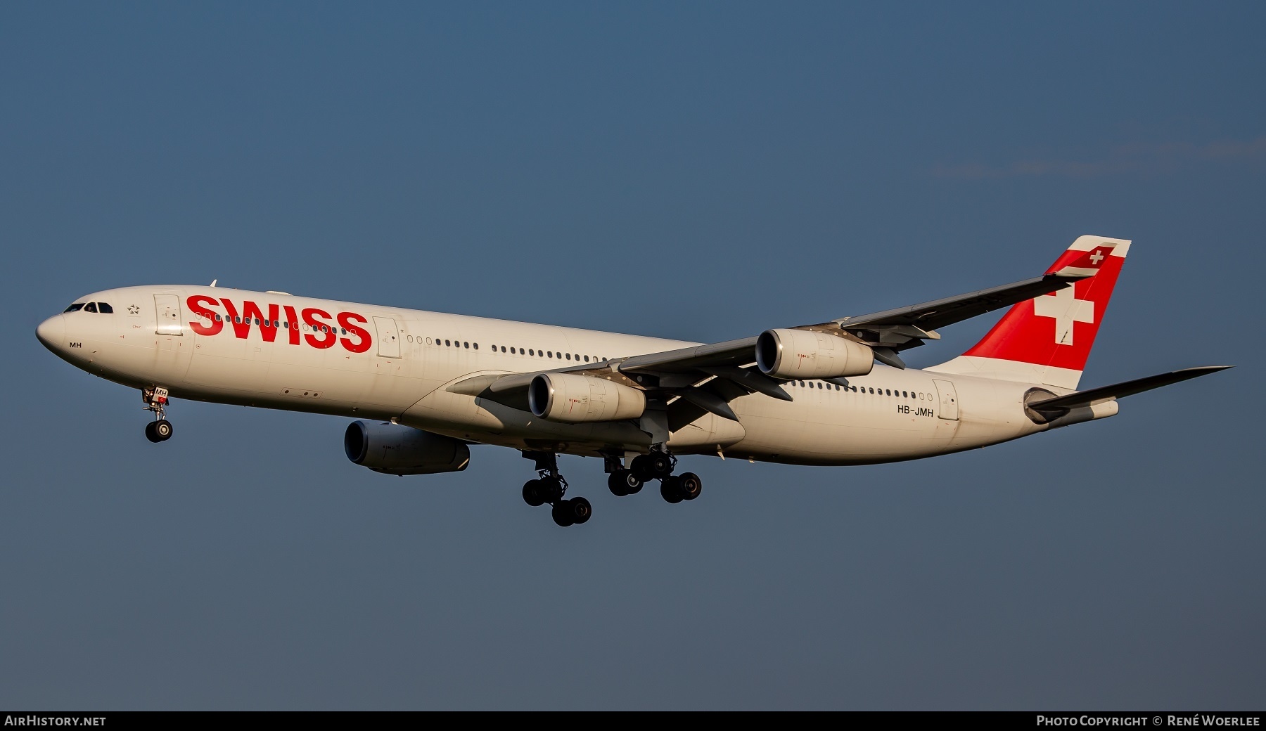 Aircraft Photo of HB-JMH | Airbus A340-313 | Swiss International Air Lines | AirHistory.net #357921