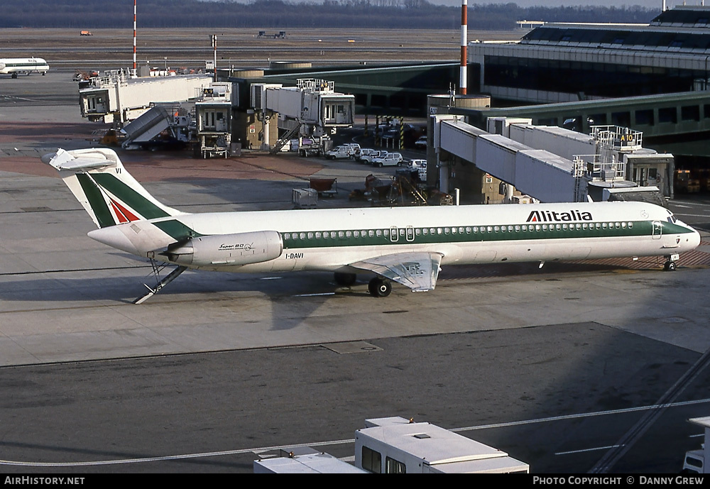 Aircraft Photo of I-DAVI | McDonnell Douglas MD-82 (DC-9-82) | Alitalia | AirHistory.net #357981