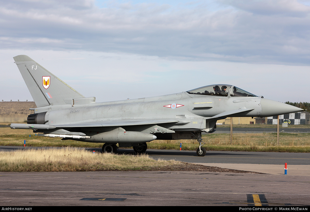 Aircraft Photo of ZK341 | Eurofighter EF-2000 Typhoon FGR4 | UK - Air Force | AirHistory.net #357986