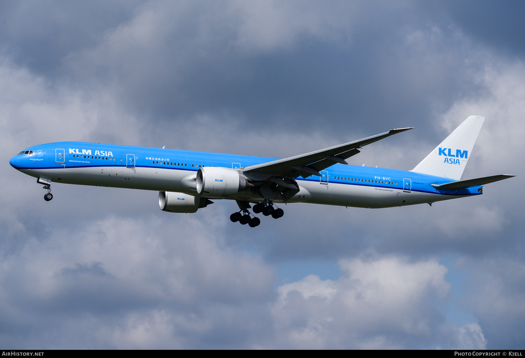 Aircraft Photo of PH-BVC | Boeing 777-306/ER | KLM Asia | AirHistory.net #357989