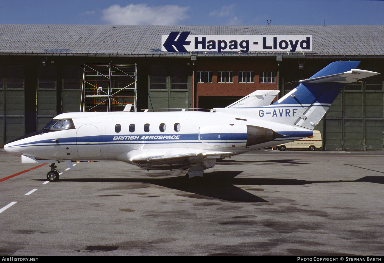 Aircraft Photo of G-AVRF | Hawker Siddeley HS-125-3B | British Aerospace | AirHistory.net #358002