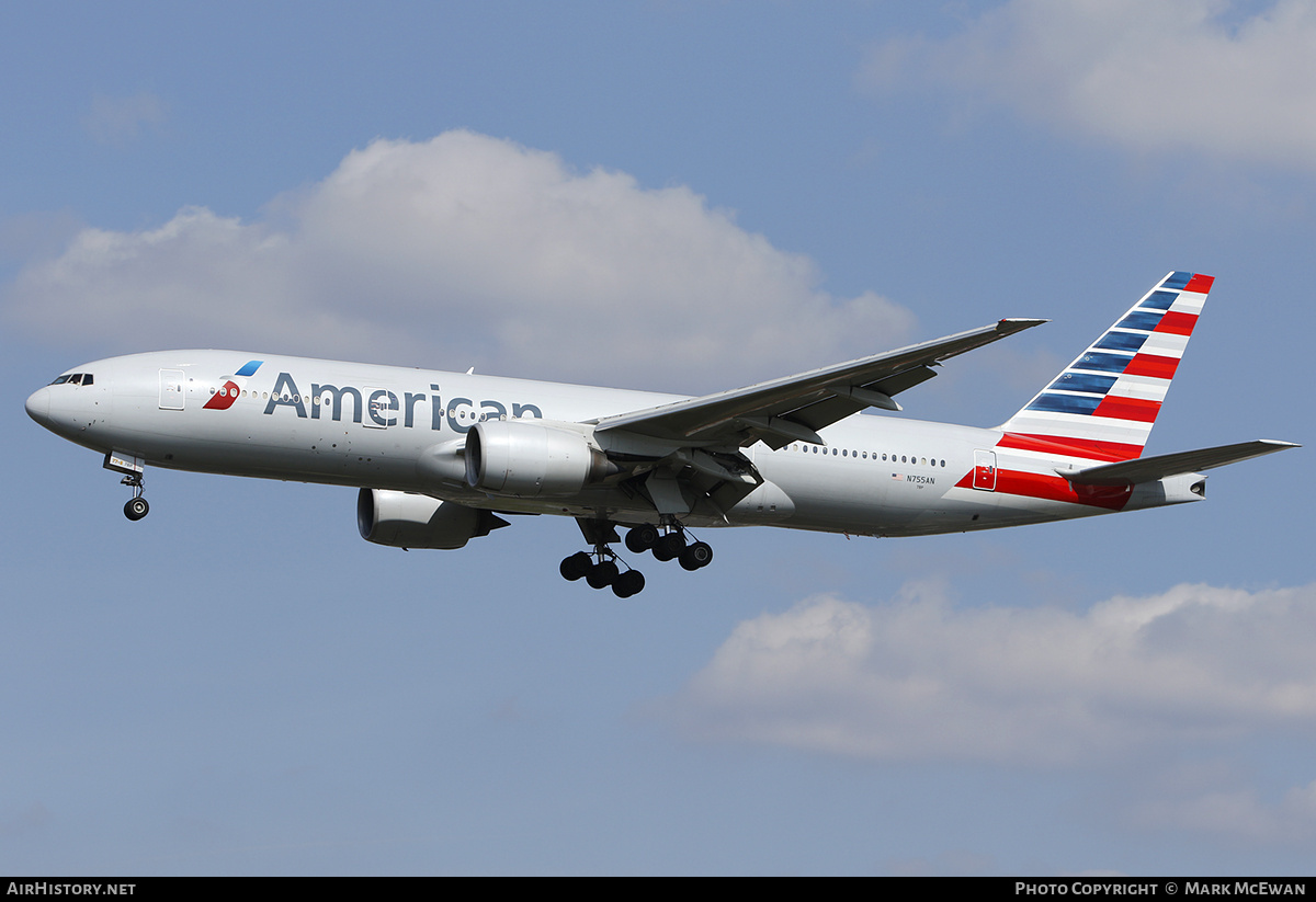 Aircraft Photo of N755AN | Boeing 777-223/ER | American Airlines | AirHistory.net #358020