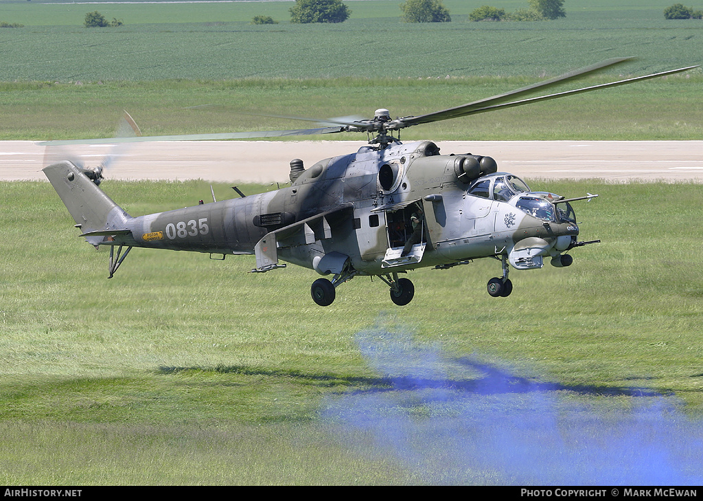 Aircraft Photo of 0835 | Mil Mi-24V | Czechia - Air Force | AirHistory.net #358058