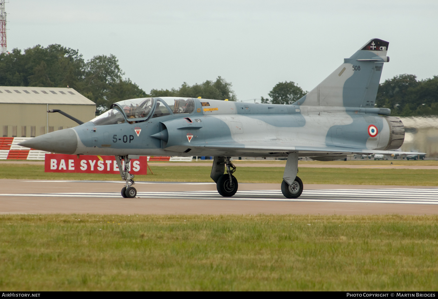 Aircraft Photo of 508 | Dassault Mirage 2000B | France - Air Force | AirHistory.net #358061