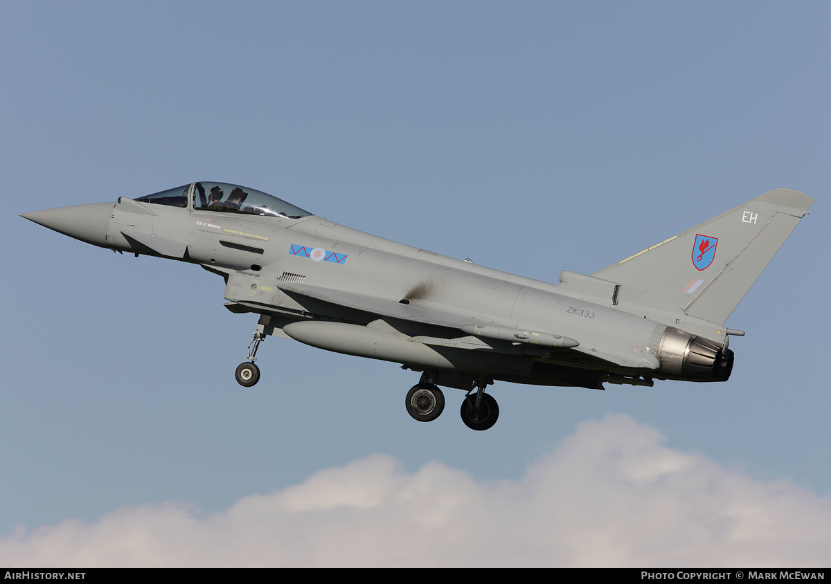 Aircraft Photo of ZK333 | Eurofighter EF-2000 Typhoon FGR4 | UK - Air Force | AirHistory.net #358065
