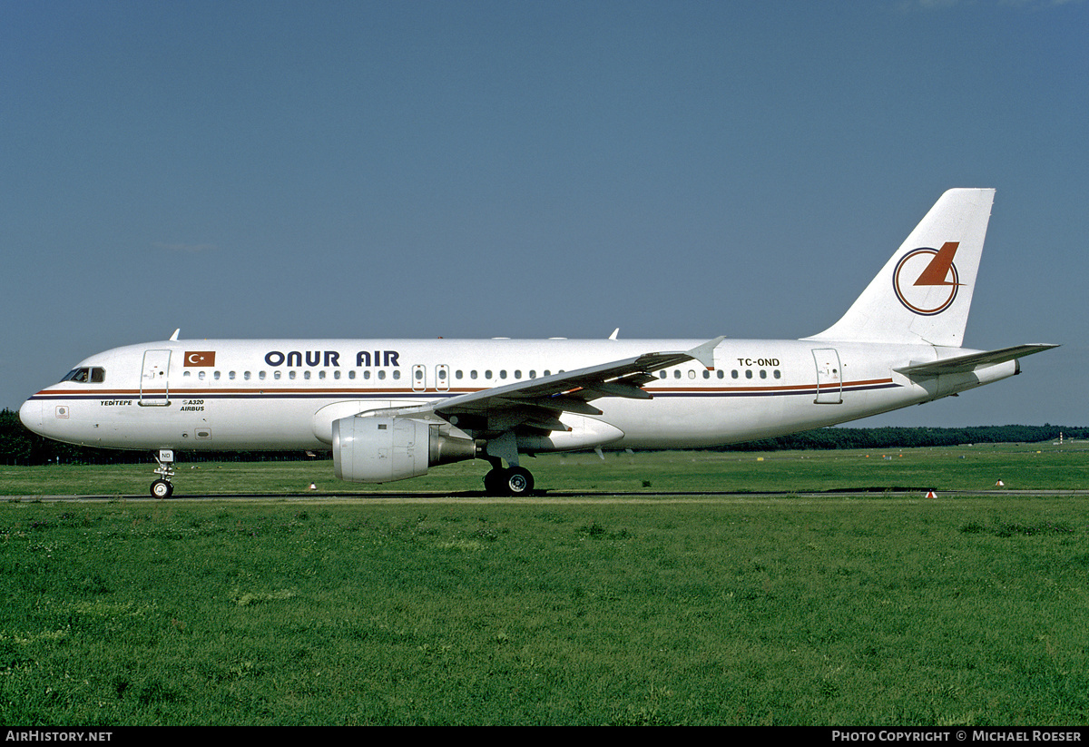 Aircraft Photo of TC-OND | Airbus A320-211 | Onur Air | AirHistory.net #358072