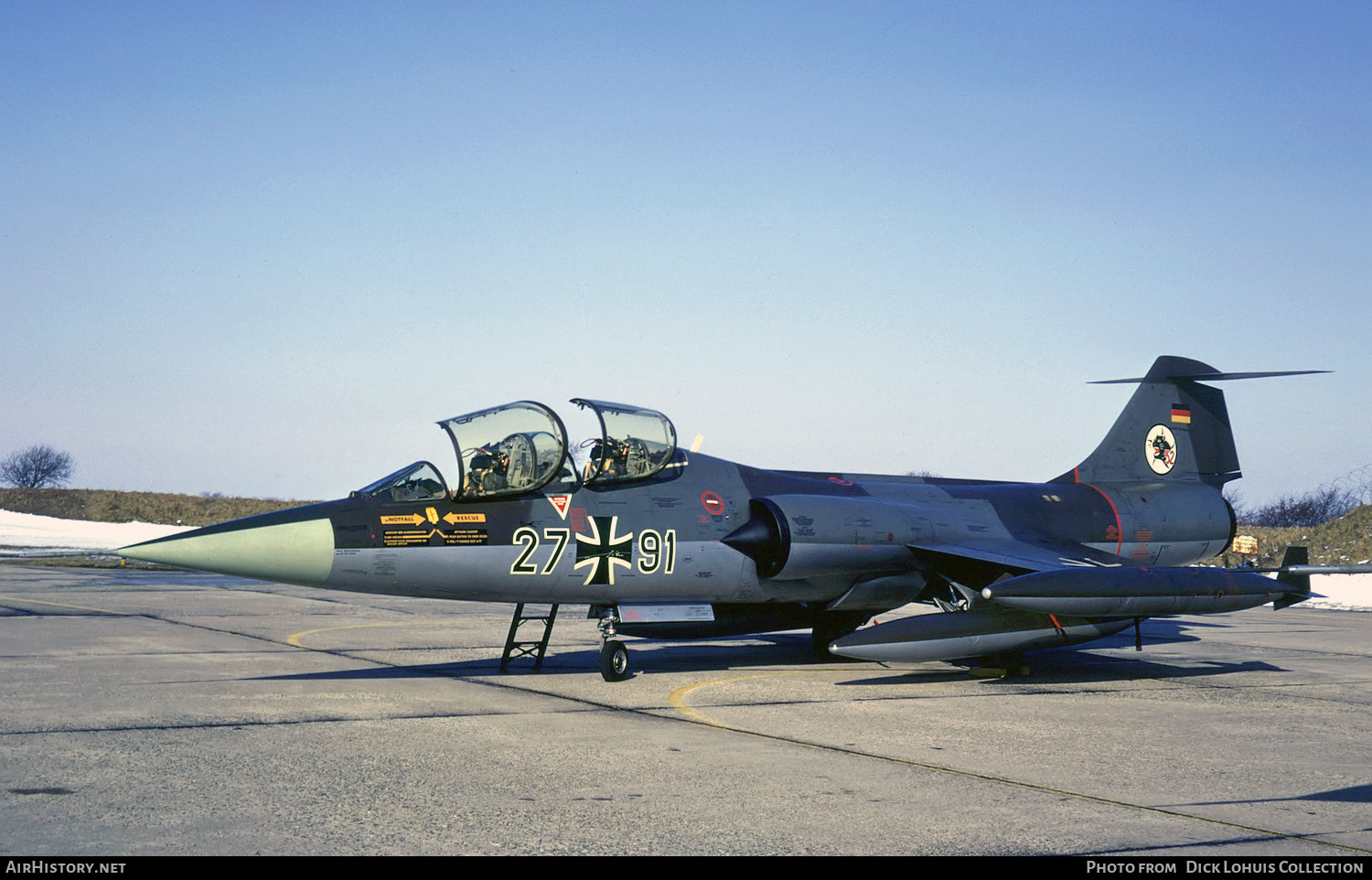 Aircraft Photo of 2791 | Lockheed TF-104G Starfighter | Germany - Air Force | AirHistory.net #358099