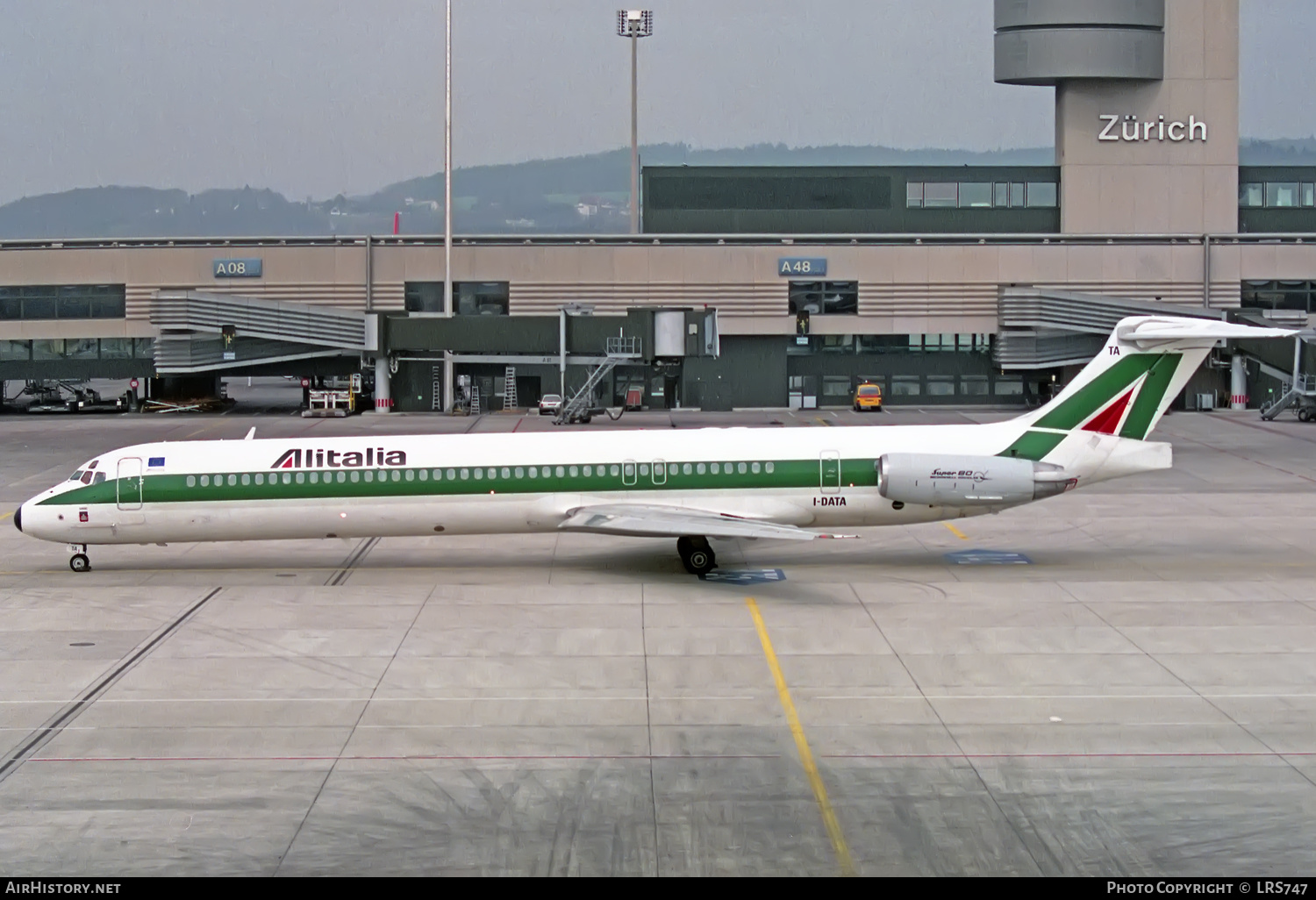 Aircraft Photo of I-DATA | McDonnell Douglas MD-82 (DC-9-82) | Alitalia | AirHistory.net #358103