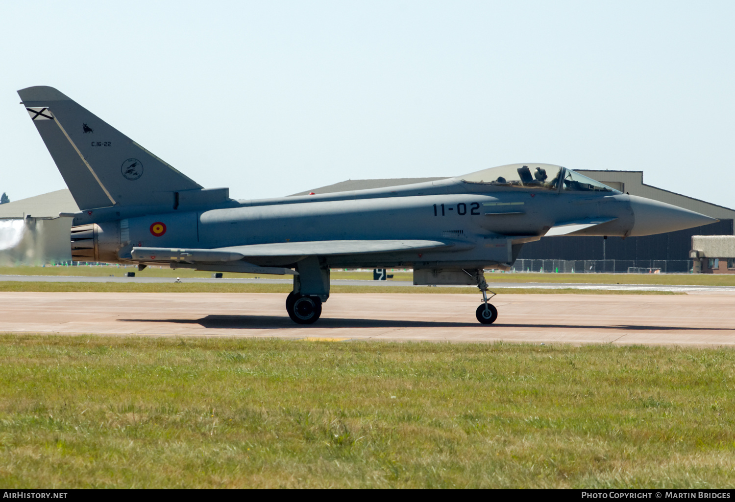 Aircraft Photo of C16-22 | Eurofighter EF-2000 Typhoon S | Spain - Air Force | AirHistory.net #358108