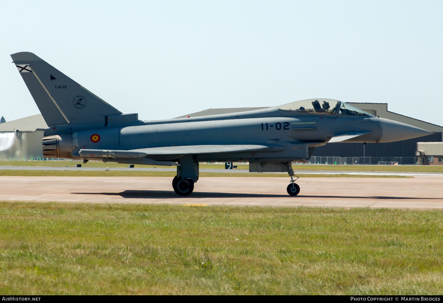 Aircraft Photo of C16-22 | Eurofighter EF-2000 Typhoon | Spain - Air Force | AirHistory.net #358108