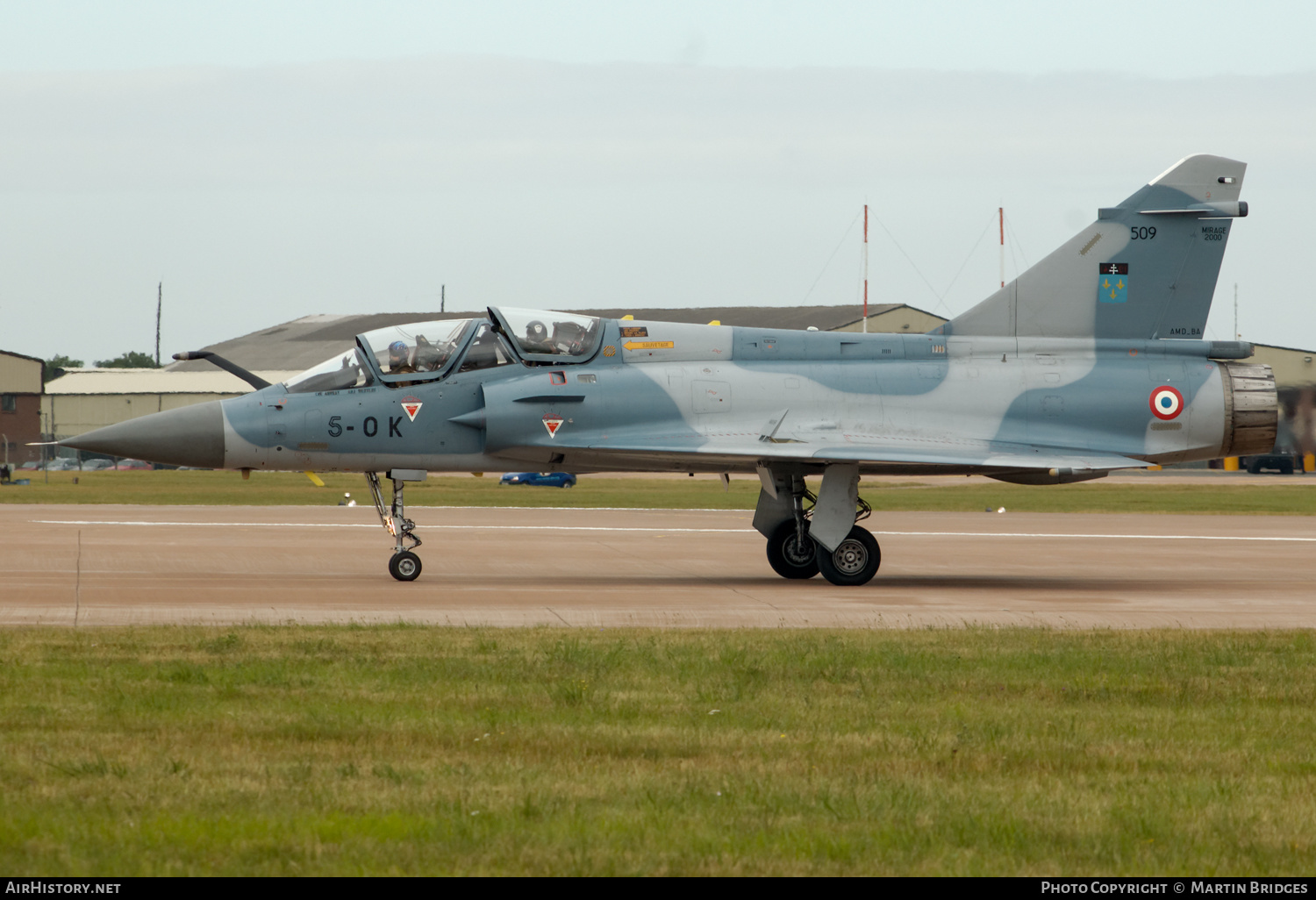 Aircraft Photo of 509 | Dassault Mirage 2000B | France - Air Force | AirHistory.net #358111