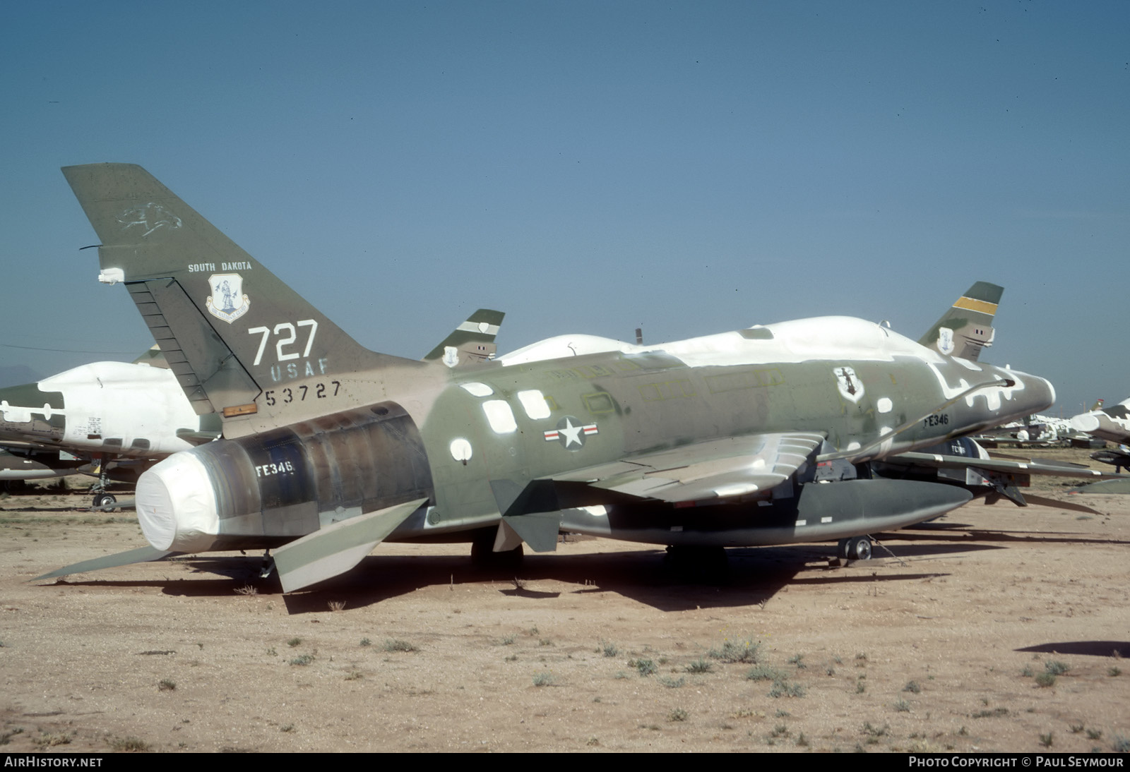 Aircraft Photo of 55-3727 / 53727 | North American F-100D Super Sabre | USA - Air Force | AirHistory.net #358116