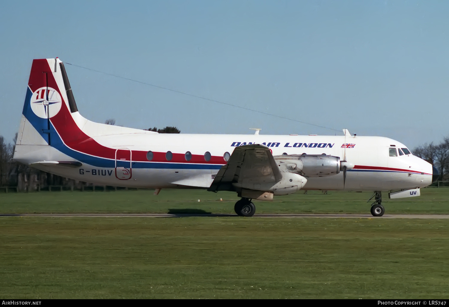 Aircraft Photo of G-BIUV | Hawker Siddeley HS-748 Srs2A/266(LFD) | Dan-Air London | AirHistory.net #358124