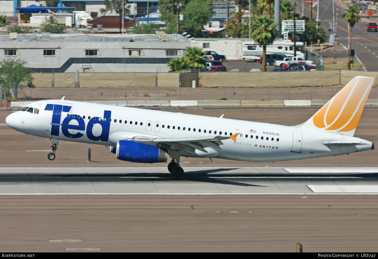 Aircraft Photo of N448UA | Airbus A320-232 | Ted | AirHistory.net #358170
