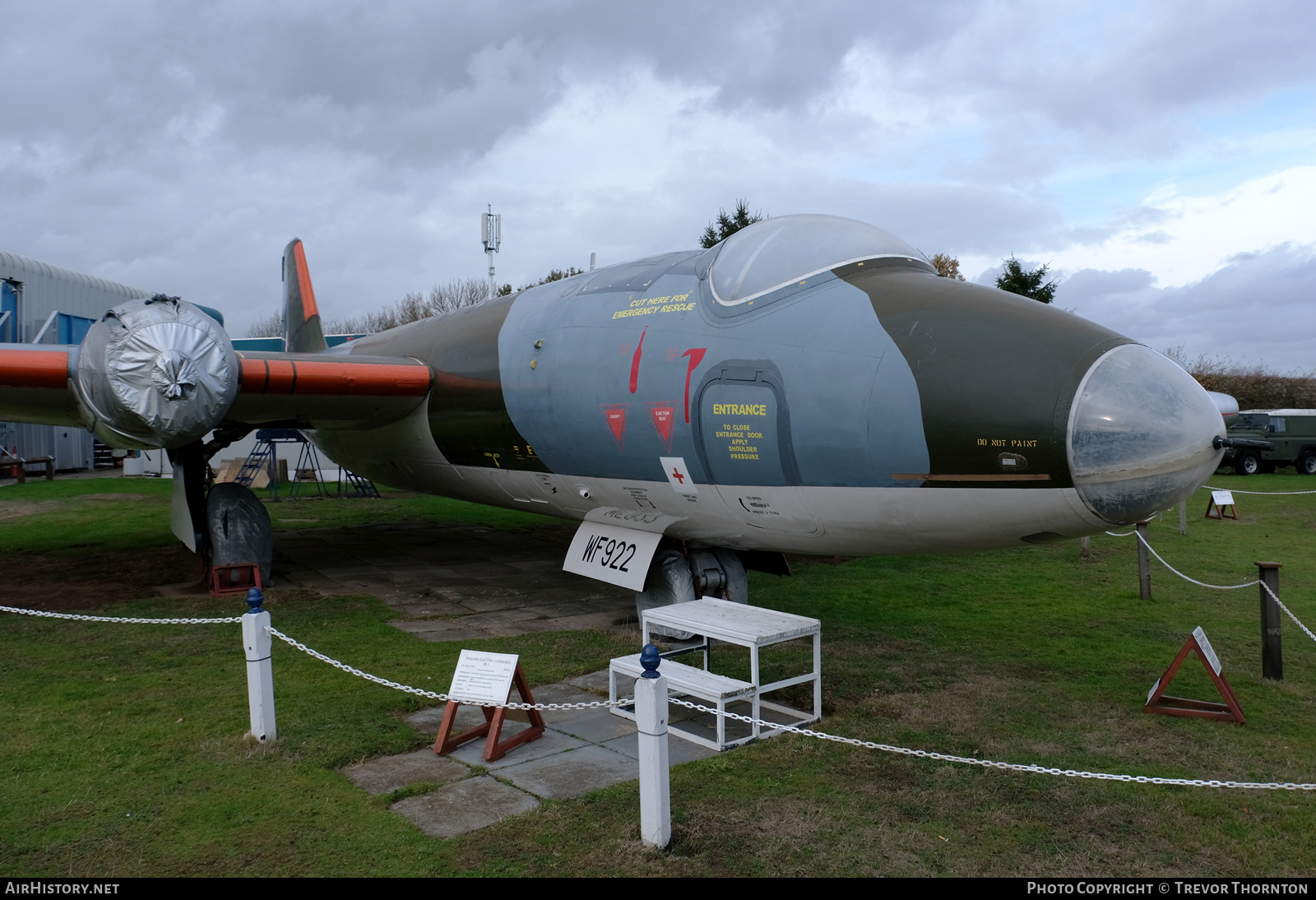 Aircraft Photo of WF922 | English Electric Canberra PR3 | UK - Air Force | AirHistory.net #358179