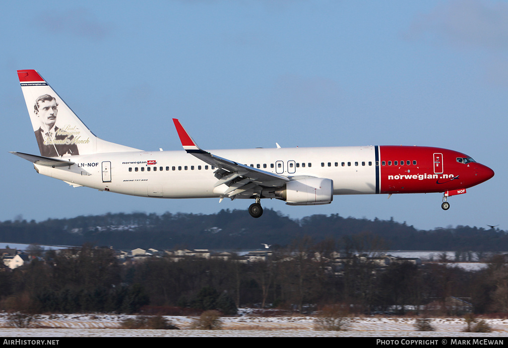 Aircraft Photo of LN-NOF | Boeing 737-86N | Norwegian | AirHistory.net #358180