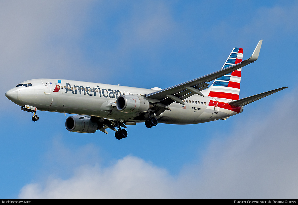 Aircraft Photo of N981AN | Boeing 737-823 | American Airlines | AirHistory.net #358181