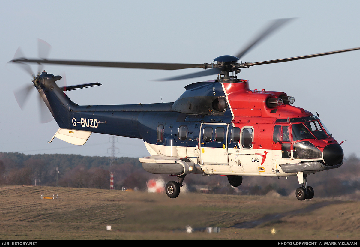 Aircraft Photo of G-BUZD | Aerospatiale AS-332L Super Puma | CHC Helicopters | AirHistory.net #358191
