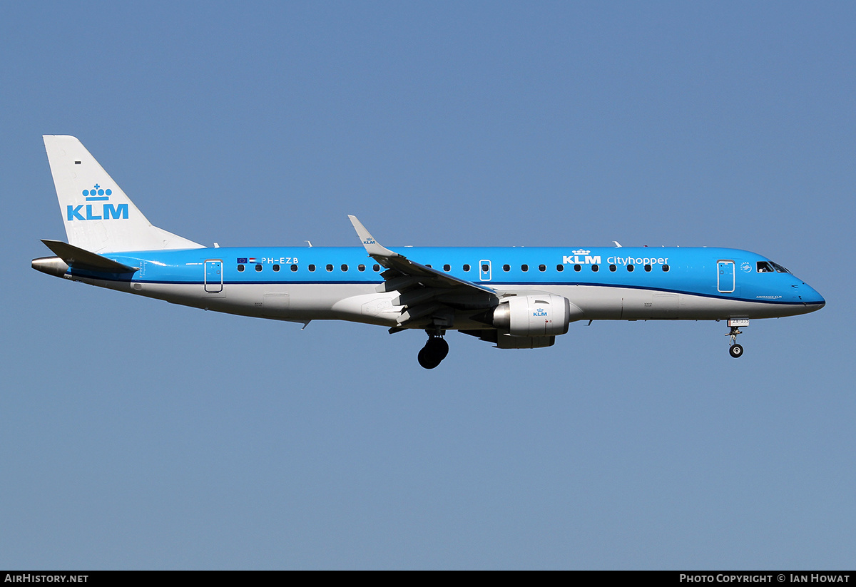 Aircraft Photo of PH-EZB | Embraer 190STD (ERJ-190-100STD) | KLM Cityhopper | AirHistory.net #358215