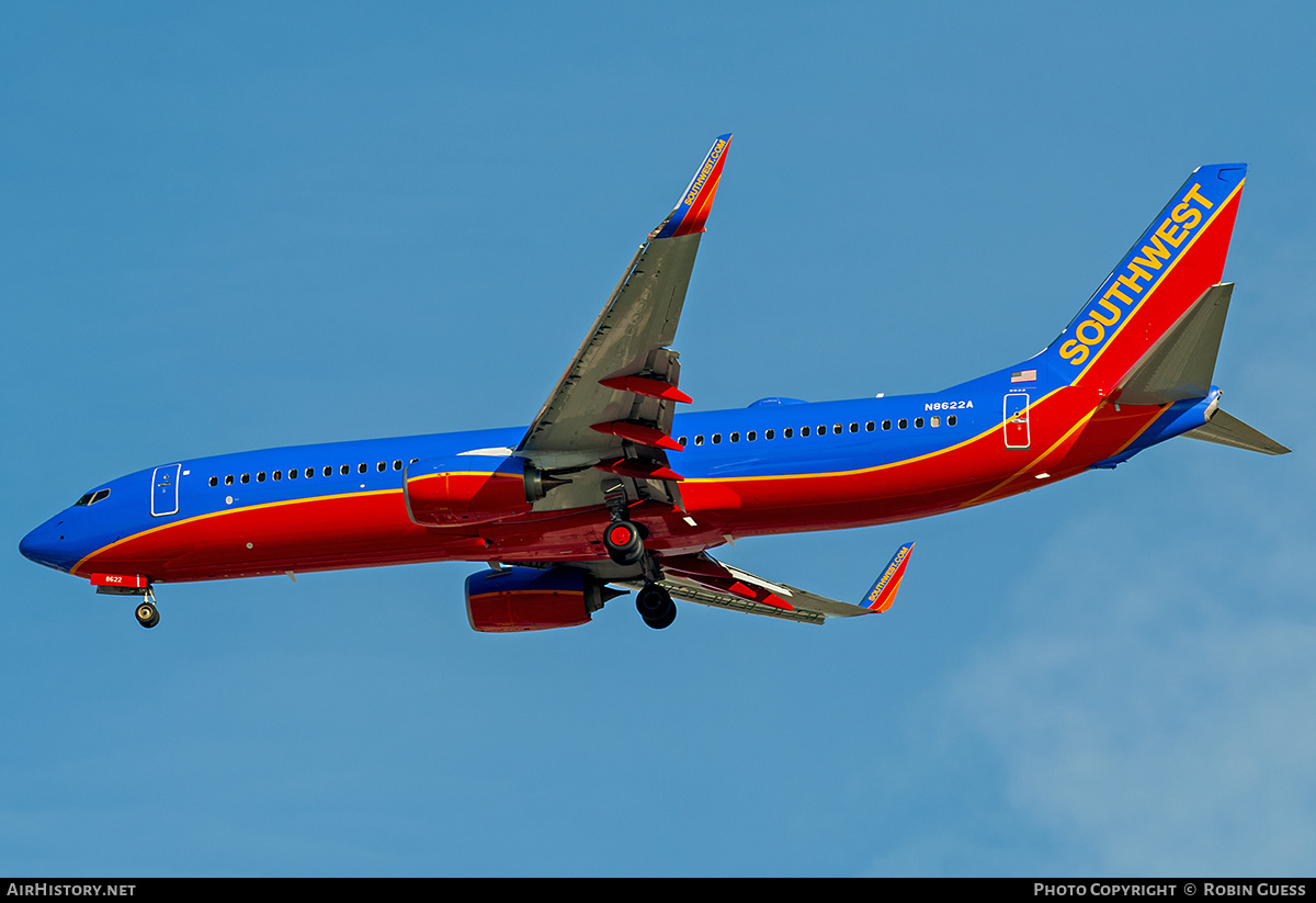 Aircraft Photo of N8622A | Boeing 737-8H4 | Southwest Airlines | AirHistory.net #358242