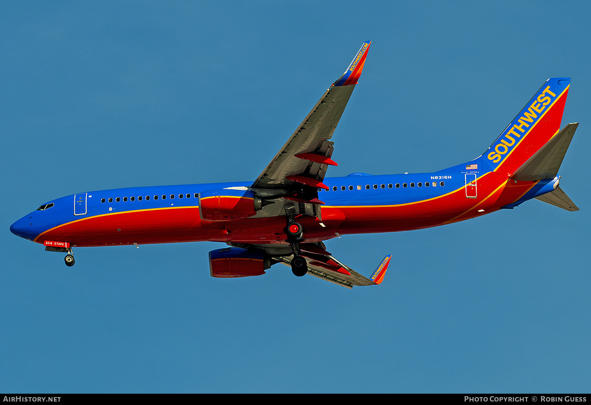Aircraft Photo of N8316H | Boeing 737-8H4 | Southwest Airlines | AirHistory.net #358244