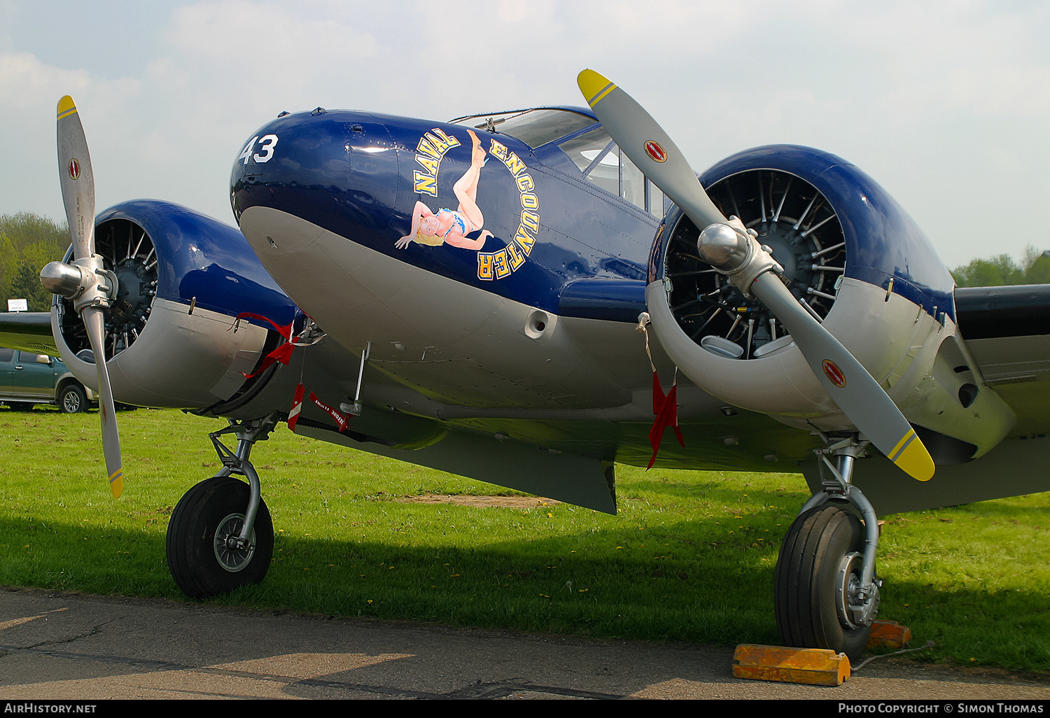 Aircraft Photo of G-BKRN / 43-35943 | Beech D18S | USA - Navy | AirHistory.net #358246