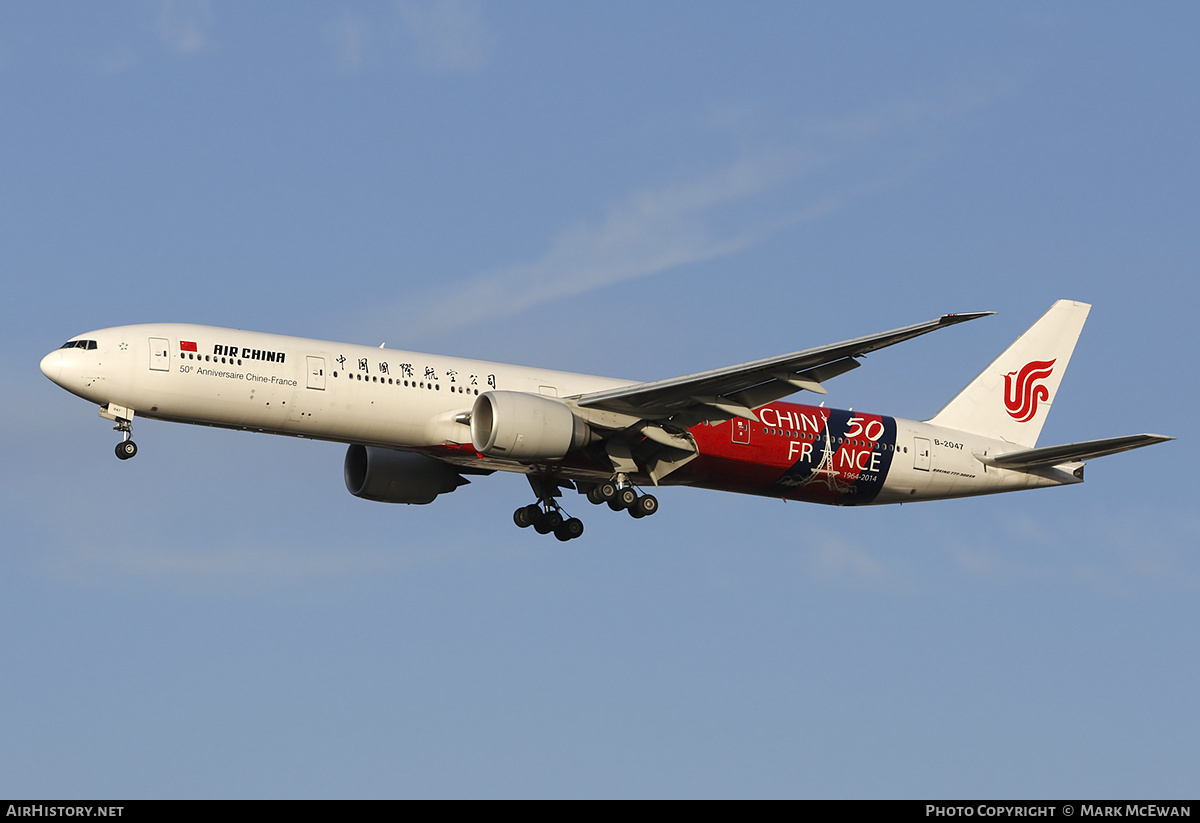 Aircraft Photo of B-2047 | Boeing 777-39L/ER | Air China | AirHistory.net #358295