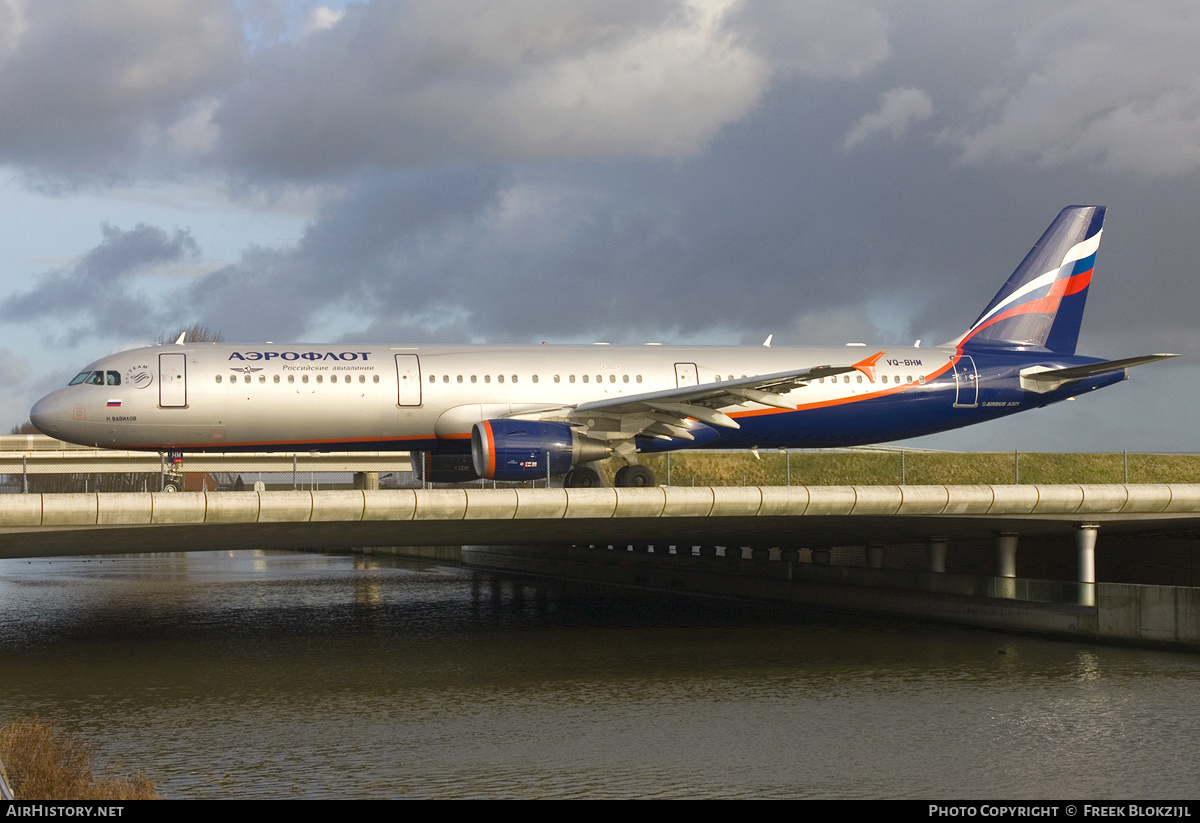 Aircraft Photo of VQ-BHM | Airbus A321-211 | Aeroflot - Russian Airlines | AirHistory.net #358314