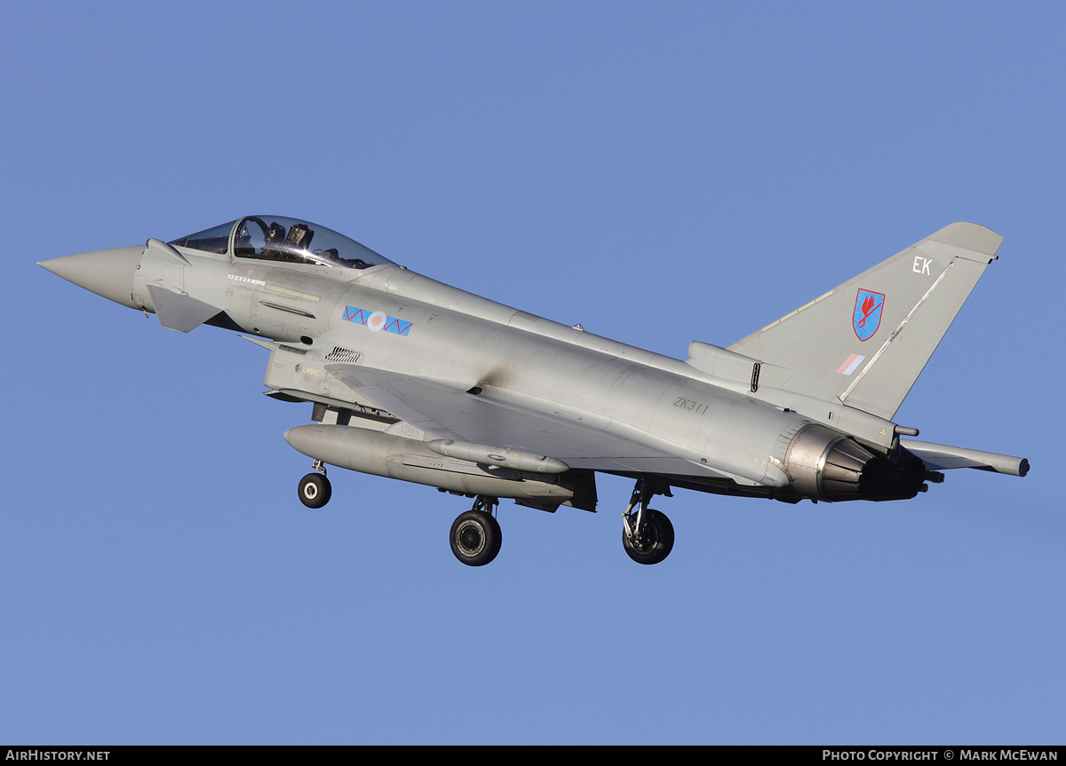 Aircraft Photo of ZK311 | Eurofighter EF-2000 Typhoon FGR4 | UK - Air Force | AirHistory.net #358326