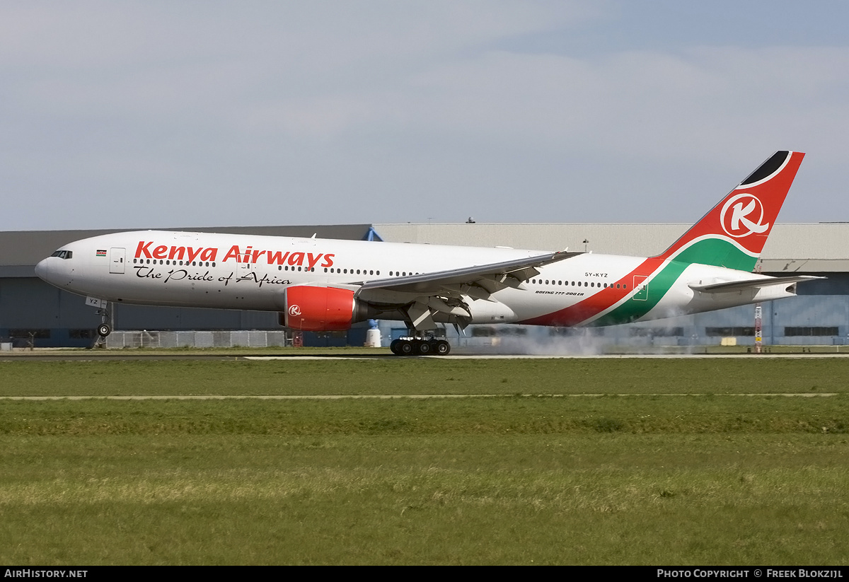 Aircraft Photo of 5Y-KYZ | Boeing 777-2U8/ER | Kenya Airways | AirHistory.net #358339