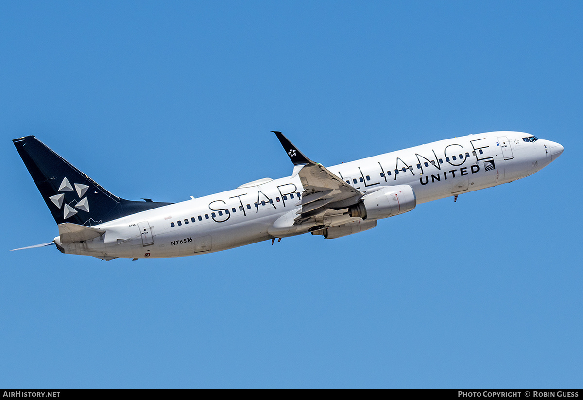 Aircraft Photo of N76516 | Boeing 737-824 | United Airlines | AirHistory.net #358340