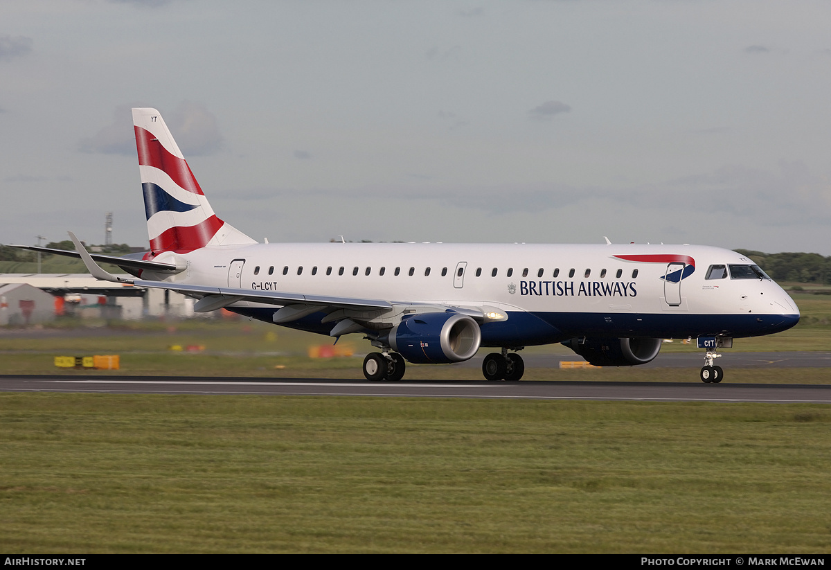 Aircraft Photo of G-LCYT | Embraer 190SR (ERJ-190-100SR) | British Airways | AirHistory.net #358342