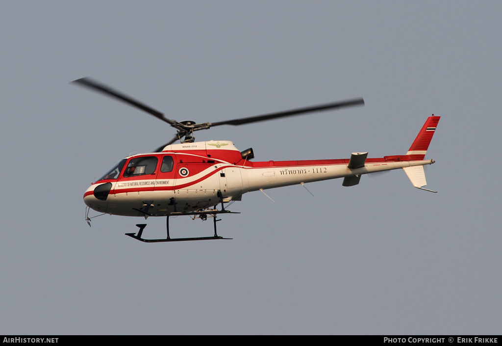 Aircraft Photo of MNRE-1112 / ทรัพยากร-1112 | Aerospatiale AS-350B-2 Ecureuil | Thailand - MNRE | AirHistory.net #358350