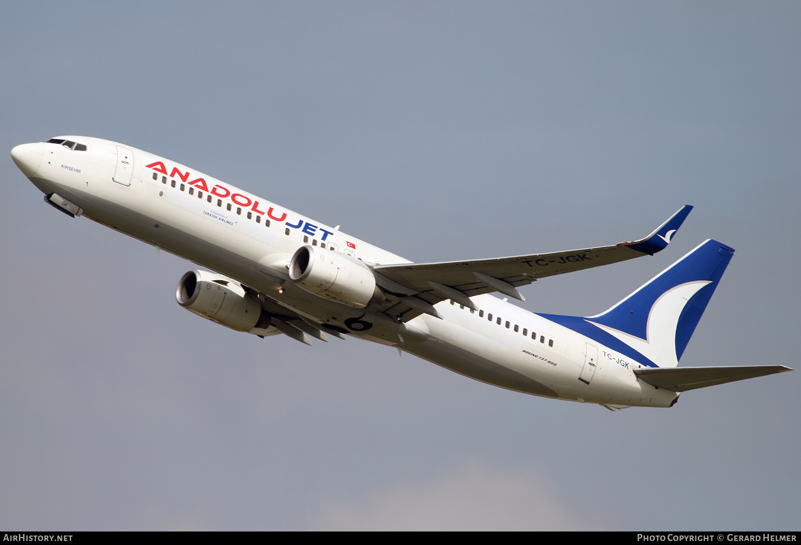 Aircraft Photo of TC-JGK | Boeing 737-8F2 | AnadoluJet | AirHistory.net #358532