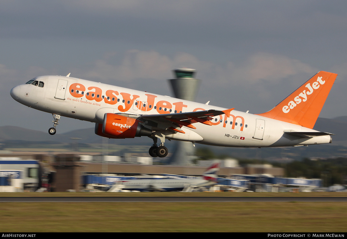 Aircraft Photo of HB-JZU | Airbus A319-111 | EasyJet | AirHistory.net #358575