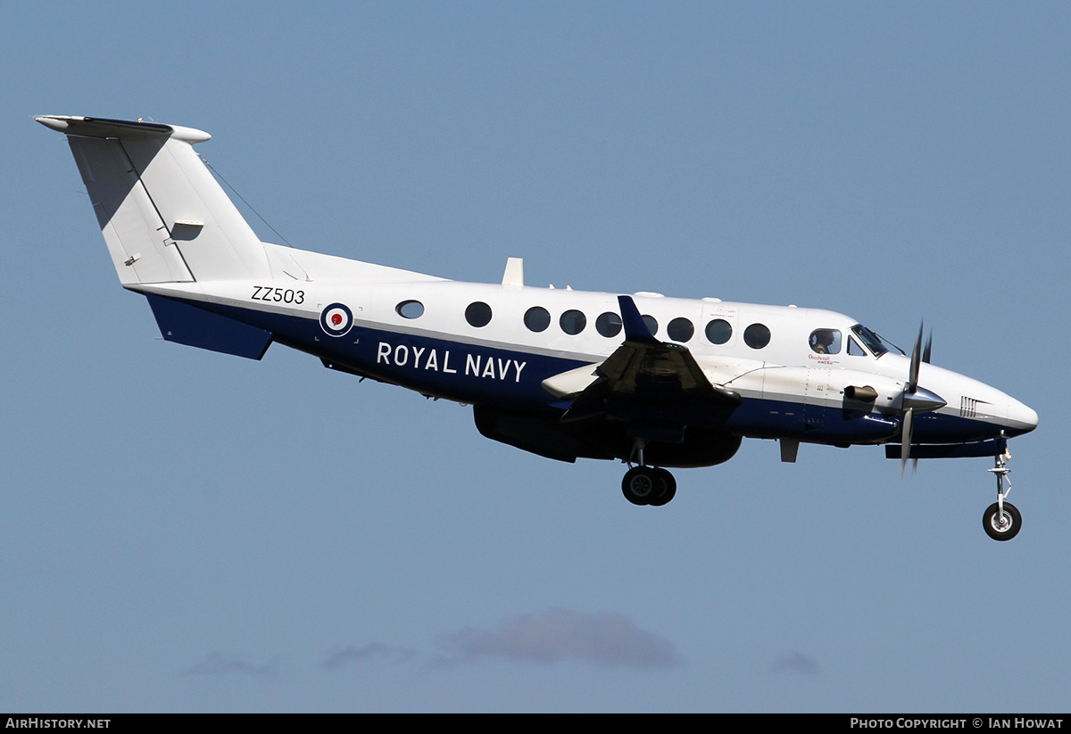 Aircraft Photo of ZZ503 | Hawker Beechcraft 350CER Avenger T1 (300C) | UK - Navy | AirHistory.net #358582