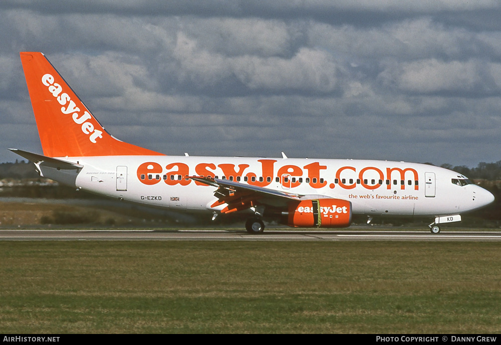 Aircraft Photo of G-EZKD | Boeing 737-73V | EasyJet | AirHistory.net #358660