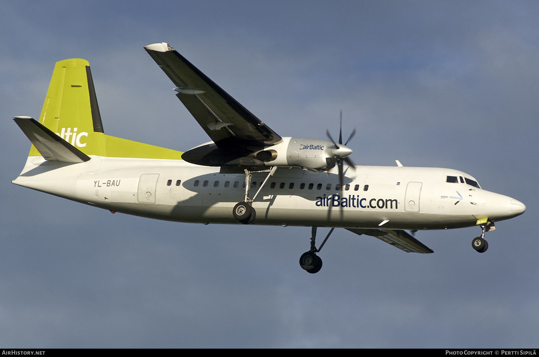 Aircraft Photo of YL-BAU | Fokker 50 | AirBaltic | AirHistory.net #358719
