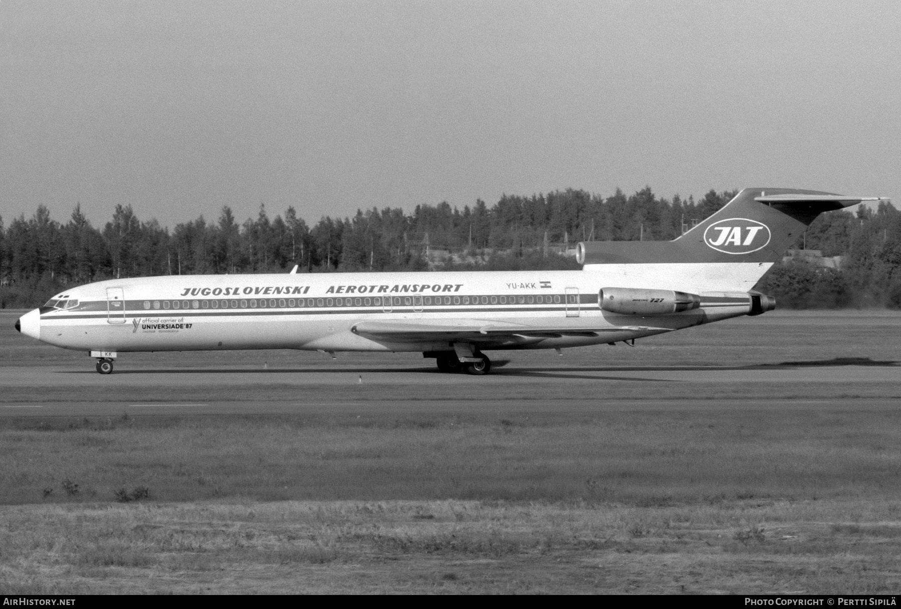 Aircraft Photo of YU-AKK | Boeing 727-2H9/Adv | JAT Yugoslav Airlines - Jugoslovenski Aerotransport | AirHistory.net #358739