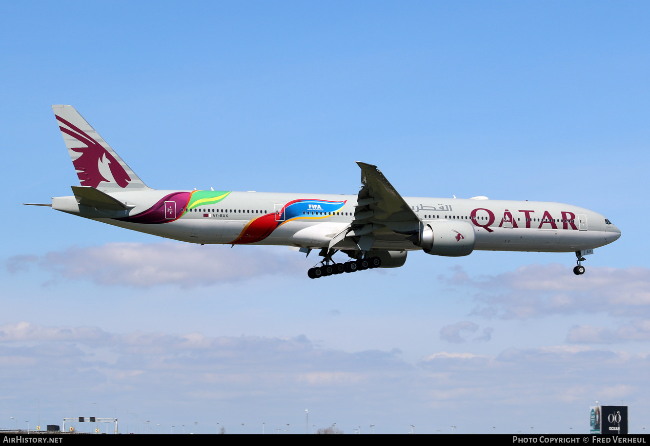 Aircraft Photo of A7-BAX | Boeing 777-3DZ/ER | Qatar Airways | AirHistory.net #358759