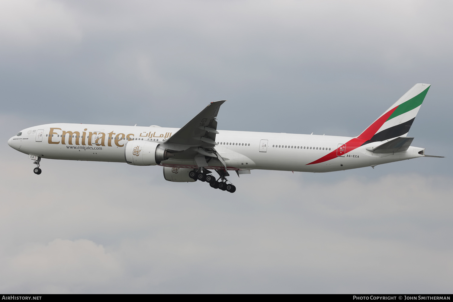 Aircraft Photo of A6-ECA | Boeing 777-36N/ER | Emirates | AirHistory.net #358786