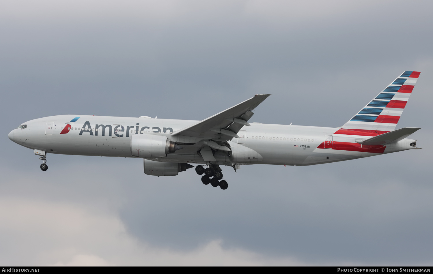 Aircraft Photo of N758AN | Boeing 777-223/ER | American Airlines | AirHistory.net #358792