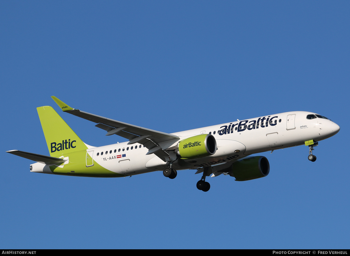 Aircraft Photo of YL-AAX | Airbus A220-371 (BD-500-1A11) | AirBaltic | AirHistory.net #358832
