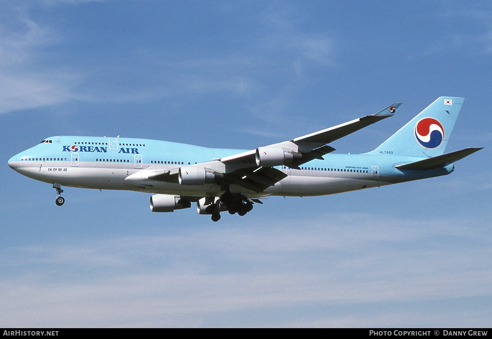 Aircraft Photo of HL7493 | Boeing 747-4B5 | Korean Air | AirHistory.net #358833