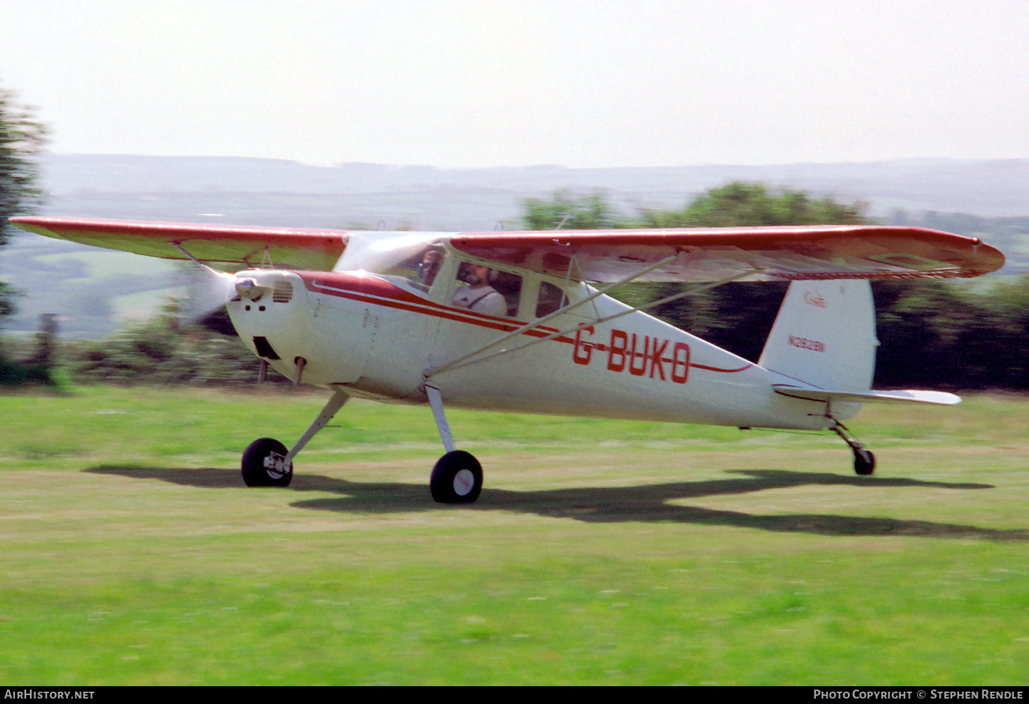 Aircraft Photo of G-BUKO / N2828N | Cessna 120 | AirHistory.net #358871