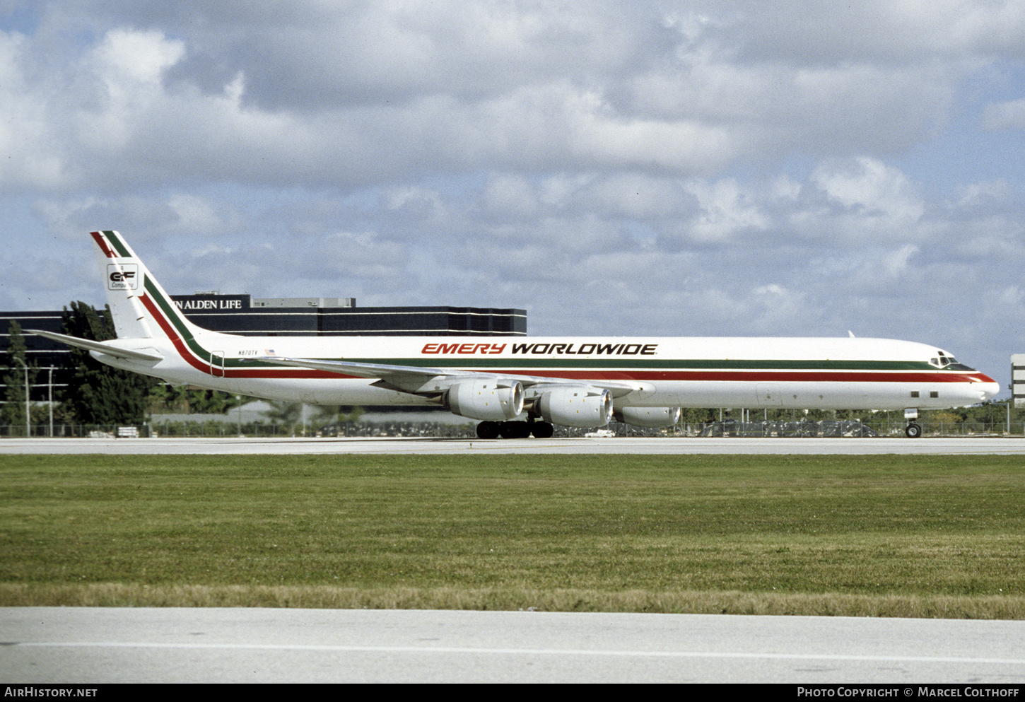 Aircraft Photo of N870TV | McDonnell Douglas DC-8-73CF | Emery Worldwide | AirHistory.net #358892